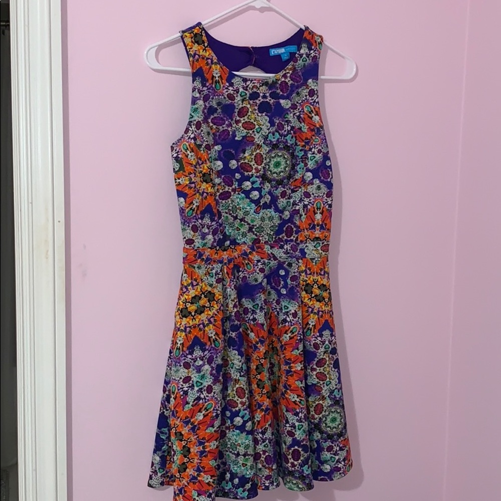 Kaleidoscope Scuba Print Dress